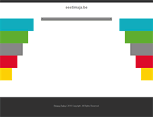 Tablet Screenshot of eestimaja.be